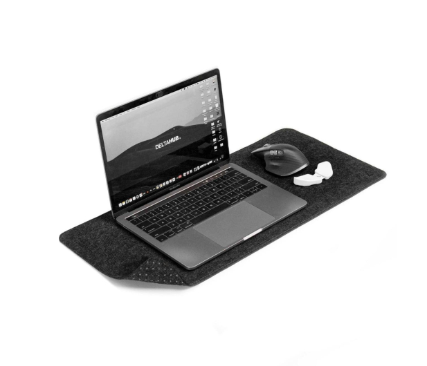 Deltahub Minimalistic Desk Pad - Dark Grey - S - 1151364 - zdjęcie